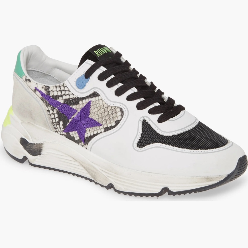 Snake Embossed Golden Goose Sneakers